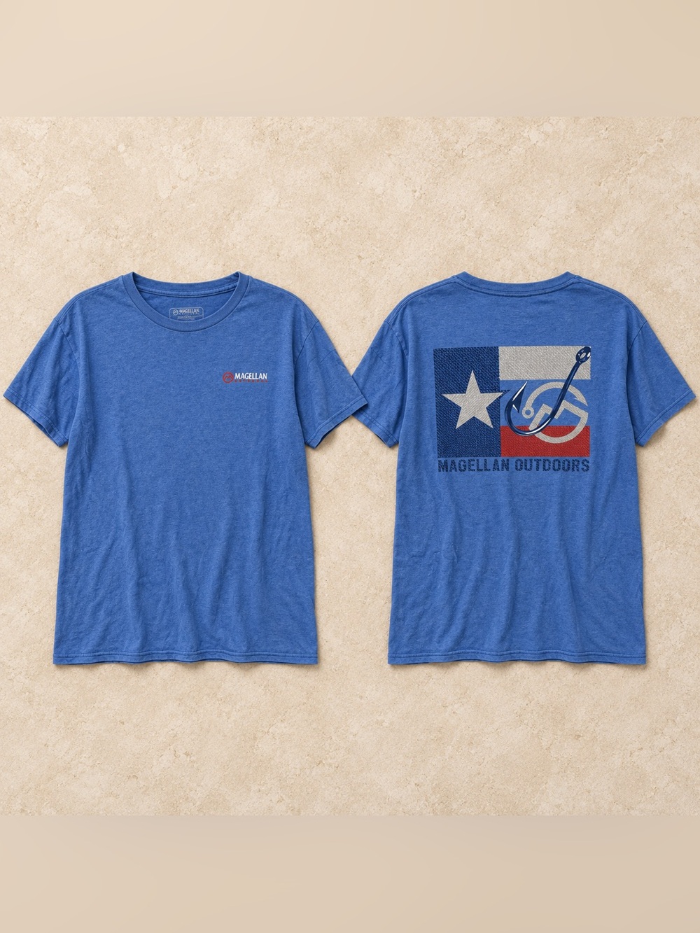 Magellan Outdoors Blue Short Sleeve Logo Tee